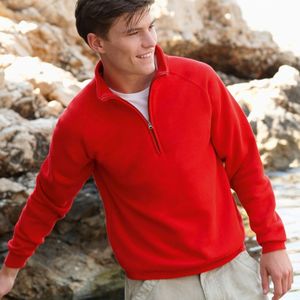 Fruit Of The Loom Zip Neck Sweatshirt